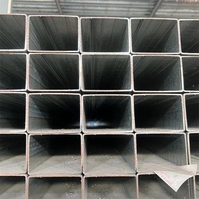 Mild Carbon Welded Metal Ms ERW Black Iron Hollow Section Rectangular and Square Steel Pipe BYAS-418 for Customization
