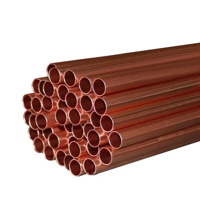 Customized Request Round Yellow Copper Tubes for Air Conditioners Thick Walled Pipes