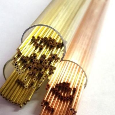 Customized Request Round Yellow Copper Tubes for Air Conditioners Thick Walled Pipes