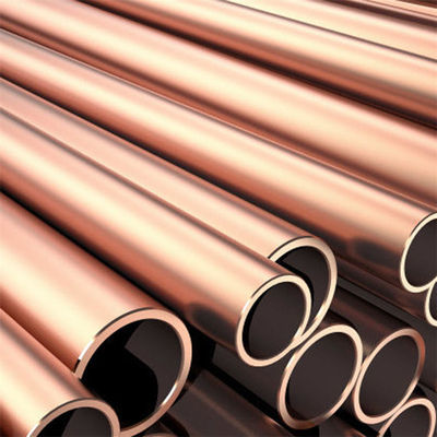 Customized Request Round Yellow Copper Tubes for Air Conditioners Thick Walled Pipes