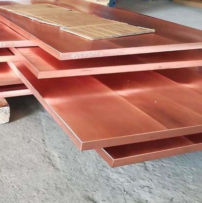 Red Pure 4X8 99.9% C10100 C10200 Tu2 T1 C11000 T3 Copper Plate Sheets for Construction
