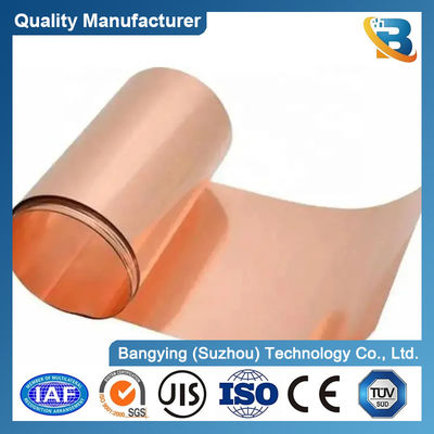 2-2500mm Width Red Copper Foil for Battery Strip Coil from Professional