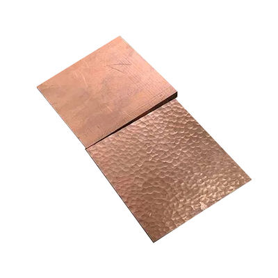 Red 99.9% Pure Copper Plate Sheet CZ108 C2720 C33530 C10100 C12200 3mm 4mm Thickness 4X8