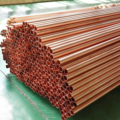 Straight Round Copper Pipe C1020 C1100 C1221 C33000 for Building and Air Conditioning