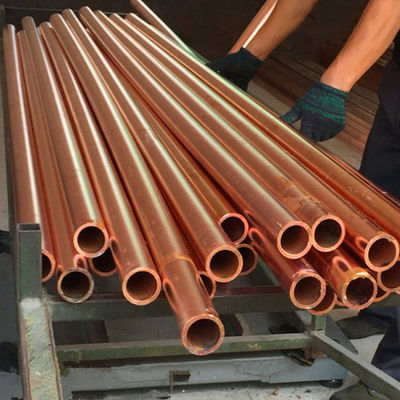 Straight Round Copper Pipe C1020 C1100 C1221 C33000 for Building and Air Conditioning