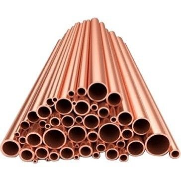 Square Copper Tube for Water and Air Conditioner Elongation 10-100 Customizable Size