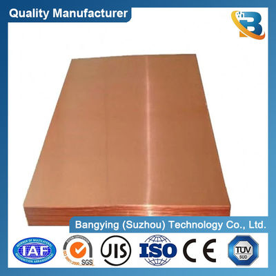 Red Pure 4X8 99.9% C10100 C10200 Tu2 T1 C11000 T3 Copper Plate Sheets for Construction