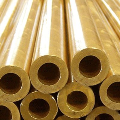 99.99% Copper Material Large Diameter Heat Exchanger Brass Pipe with 40% Elongation